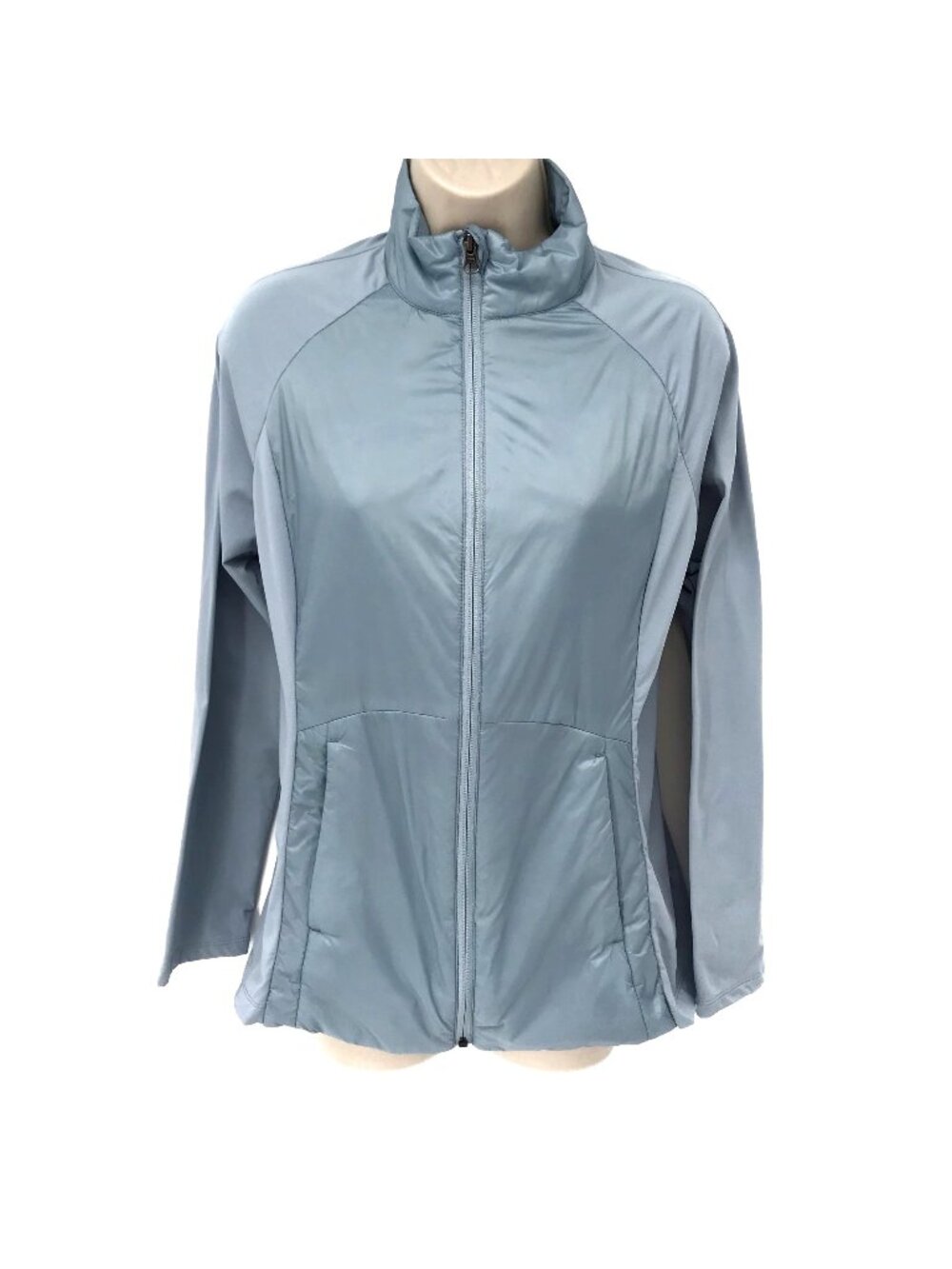 32 Degrees Cool Womens Full-Zip Lightweight Jacket Size S Light Blue Nylon